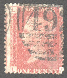 Great Britain Scott 33 Used Plate 117 - LL - Click Image to Close